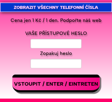 Informace o hesle